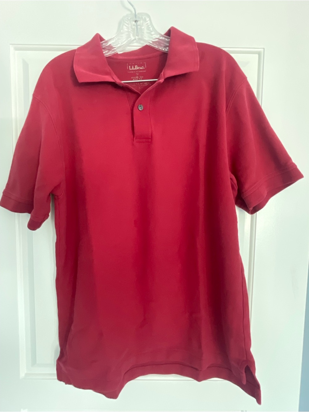 L.L. Bean Men's Red Polo Shirt